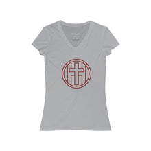 Load image into Gallery viewer, The Shield Maiden Short Sleeve V-Neck Tee